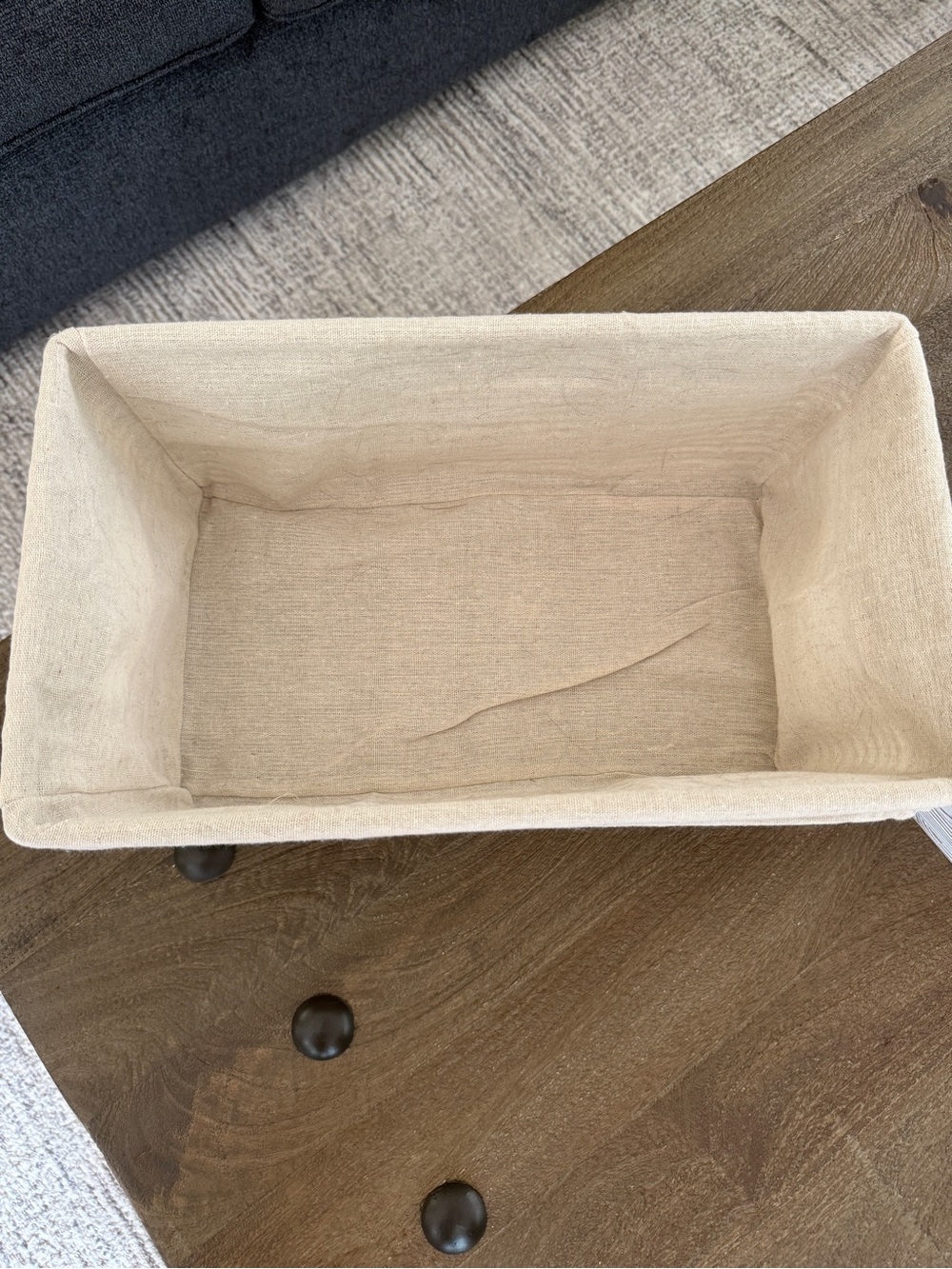 NWT Brightroom Handcrafted Paper Rope Storage Basket with Removable Liner Neutra - Picture 3 of 7